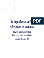 La Importancia de Las Referencias en Una Tesis