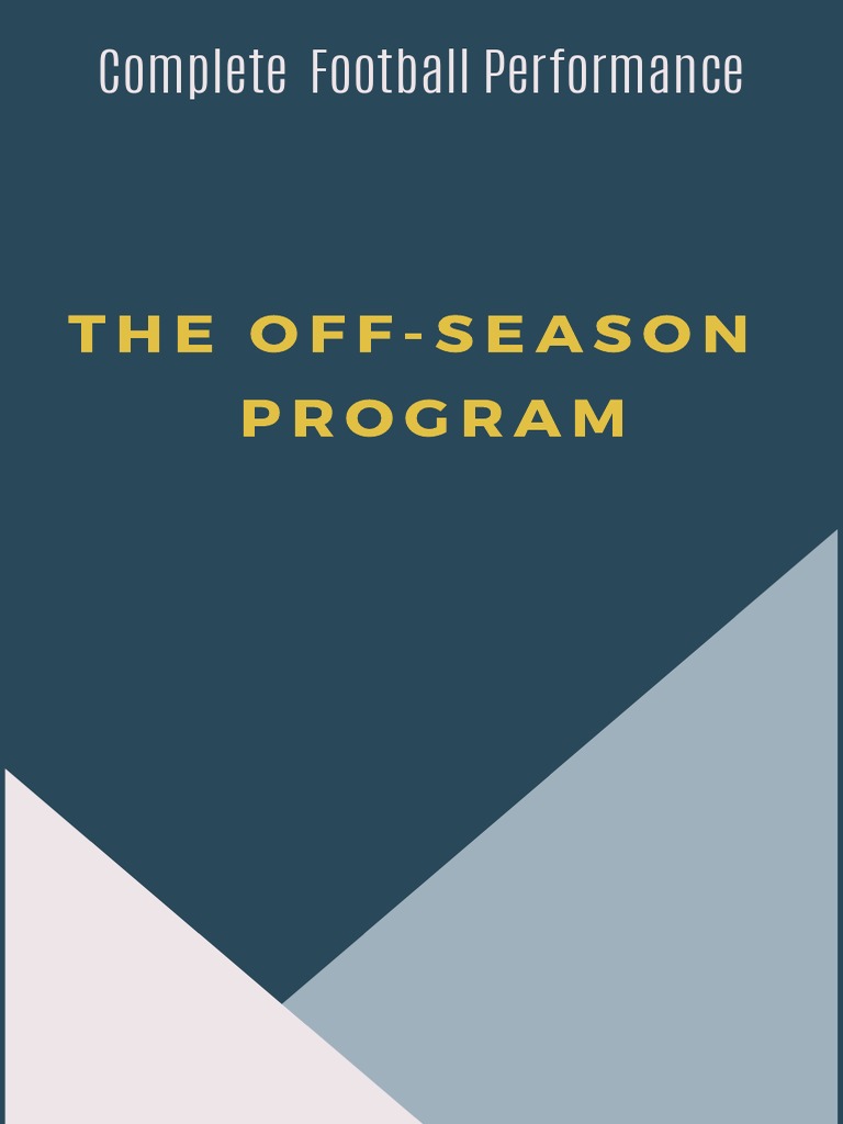 Off Season Program.01 | PDF | Sports | Hobbies