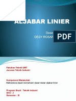 Aljabar Linier, Sistem Persamaan Linier