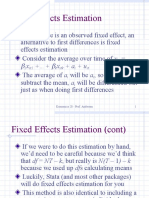 FE Estimation Technique for Panel Data