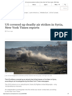 US Covered Up Deadly Air Strikes in Syria, New York Times Reports - BBC News