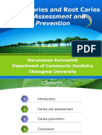 Risk Assessment and Prevention: Dental Caries and Root Caries