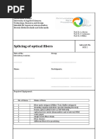 Splicing of Optical Fibers