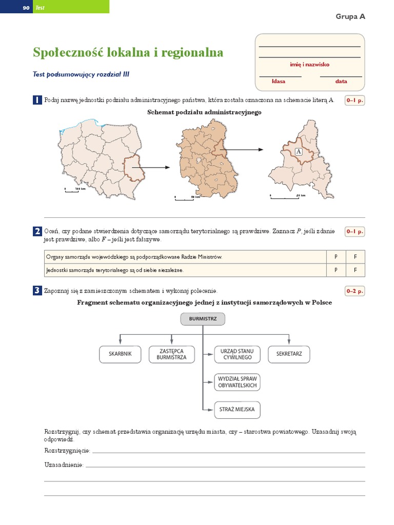 Test Wos Klasa 8 Dzial 4
