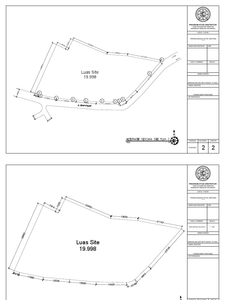Site & Site Plan Alternatif 2 | PDF