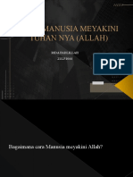 Cara Manusia Meyakini Tuhan Nya (Allah)