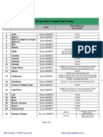 Field Wise Well Head Gas Prices: Page 1 of 2