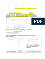 ITC Peer Evaluation Midterm