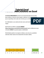 Función UNIRCADENAS en Excel - Tutorial Excel
