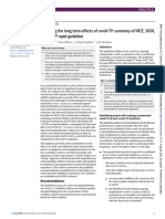 Managing The Long Term Effects of Covid-19: Summary of NICE, SIGN, and RCGP Rapid Guideline