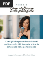 FREEBIE Come migliorare l'interpretazione per un cantante