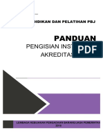 Panduan Pengisian Instrumen Akreditasi LPPBJ