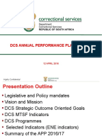 Dcs Annual Performance Plan 2016/2017: 12 APRIL 2016