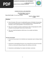 Land Law Course Outline - Model 2021