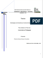 Estrategias de Ensenanza Constructivistas para Quimica I