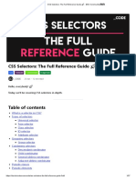 30 Css Selectors | Pdf | Cascading Style Sheets | Html Element