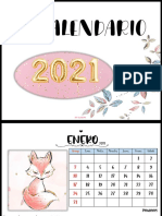 Calendario 2021 Anne