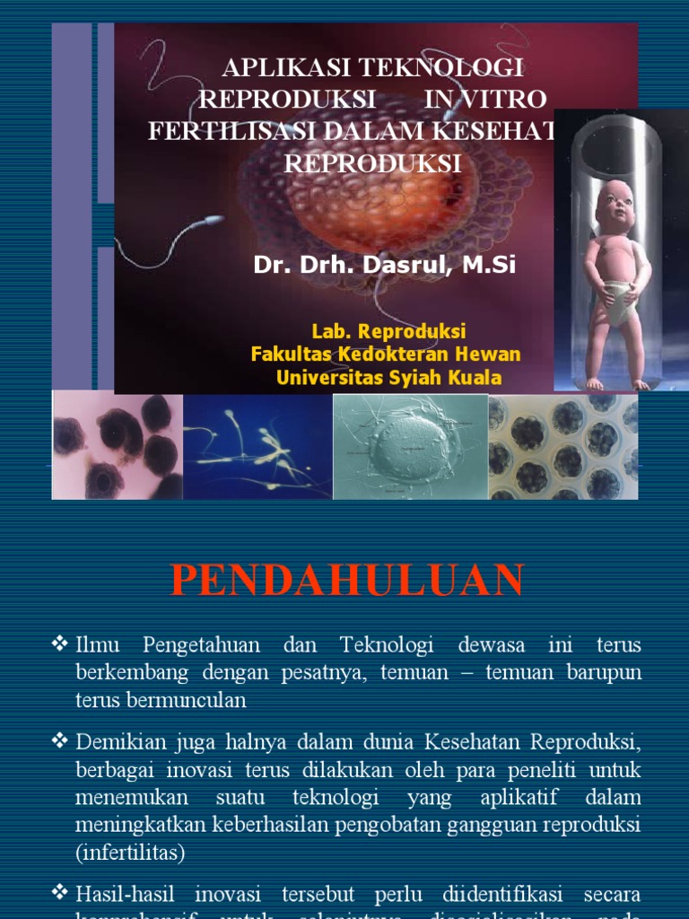 Aplikasi Teknologi Reproduksi in Vitro Fertilisasi Dalam Kesehatan ...