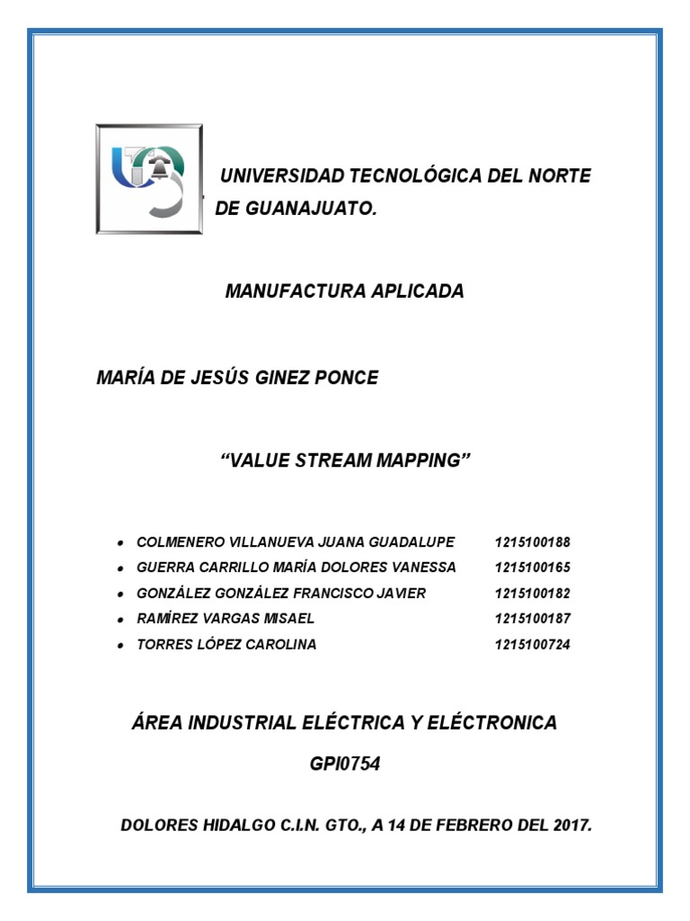 Value Stream Mapping | PDF | Lean Manufacturing | Procesos de negocio