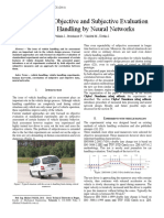 Correlation of Objective and Subjective Evaluation of Vehicle Handling by Neural Networks