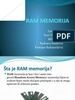 Ram Memorija Prezentacija