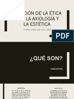 Relación de La Ética, La Axiología y La Estética