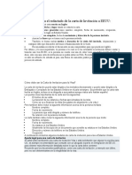 Requisitos para El Redactado de La Carta de Invitación A EEUU