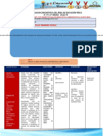 Evaluacion Diagnóstica Del Área de Educación Física Ciclo Vii