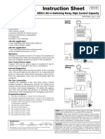 Instruction Sheet: SR501-HC-4 Switching Relay, High Current Capacity