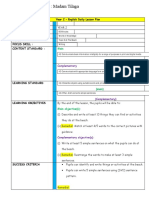 Year 2 - English Daily Lesson Plan Date Year Duration Theme Topic Focus Skill: Content Standard