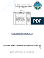 Cuestionarios Módulo III Decreto 1-86 Grupo 6.