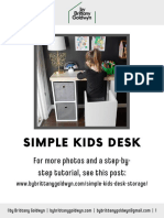 Simple Kids Desk: For More Photos and A Step-By-Step Tutorial, See This Post