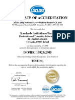 Certificate of Accreditation: ISO/IEC 17025:2005