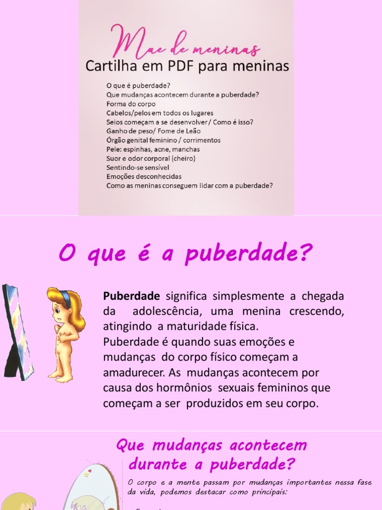 Mudanças na Puberdade Feminina | PDF | Puberdade | Menstruação
