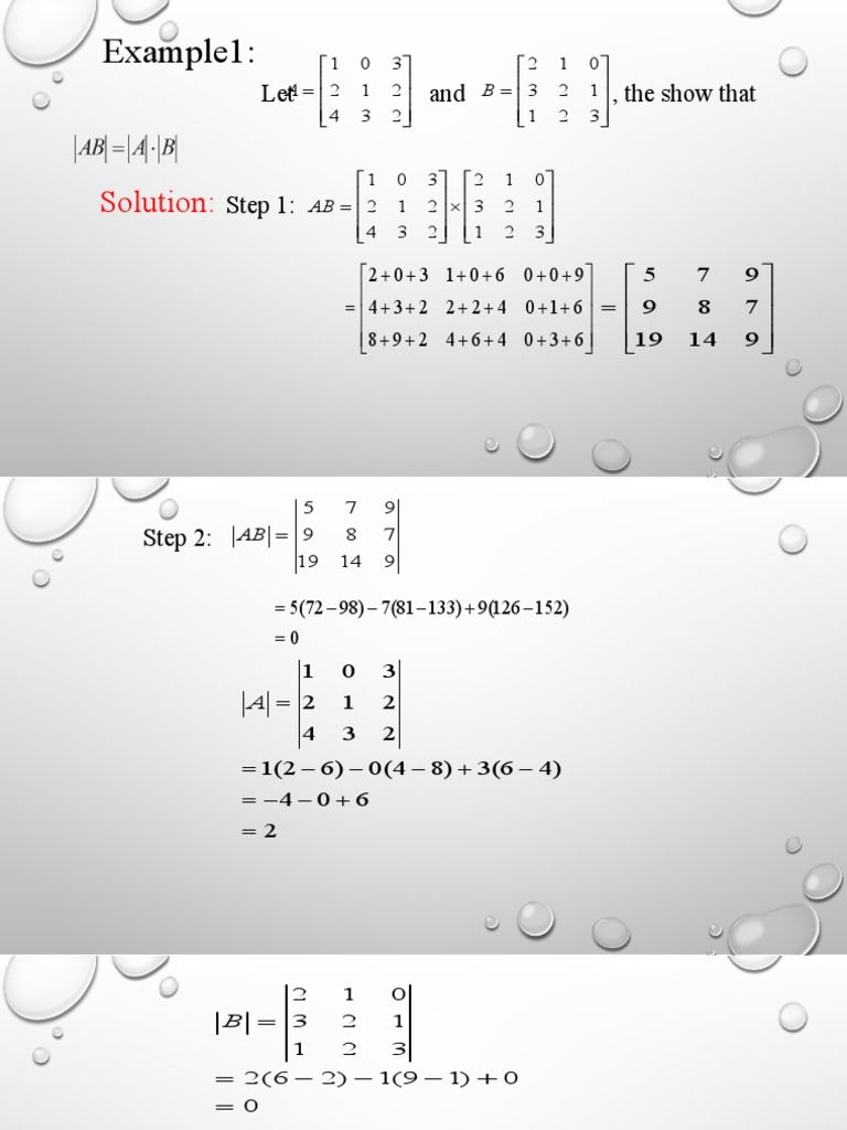 Matrix Determinants Proofs and Solutions | PDF | Mathematics | Algebra