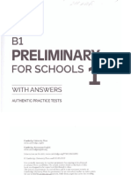 Pdfcoffeecom b1 Preliminary for Schools 1 With Answers Authentic Practice PDF Free