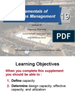 Fundamentals of Operations Management: Capacity Planning