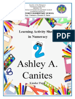 Ashley A. Canites: Learning Activity Sheets in Numeracy