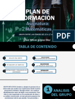 Plan de Formación Matematicas