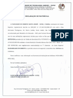 Declaração de Curso - Direito.