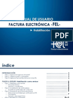 Manual de Usuario Factura Electrónica Fel Habilitación Acreditar Certificador y Descargar de Firma
