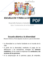 Escuela en y para La Diversidad