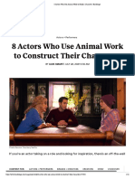 8 Actors Who Use Animal Work To Build A Character - Backstage