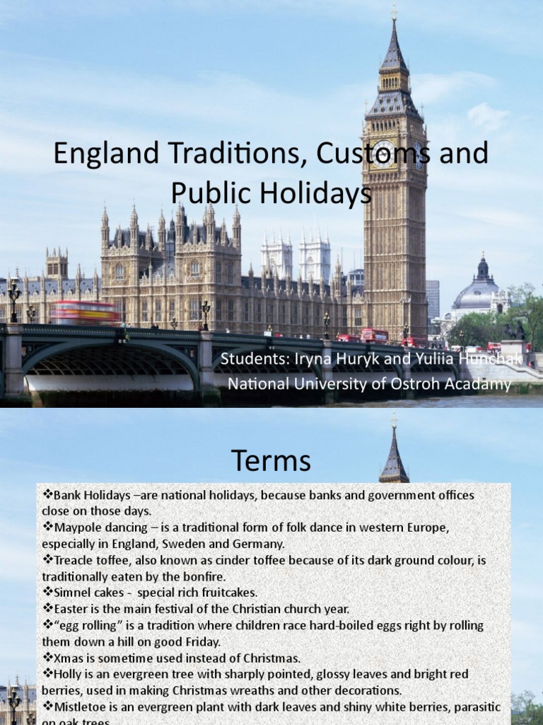 England Traditions & Holidays Guide | PDF | Easter | Christmas