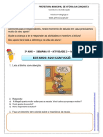 3º Ano - Semana 1 - Atividade 3 - Artes