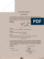 Fisica Ejercicios Resueltos Soluciones FluJo Electrico Ley de Gauss 