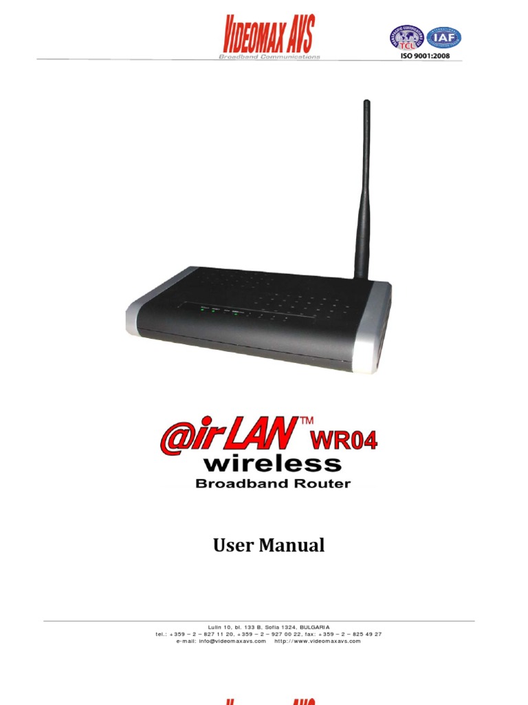 Wireless Router User Manual | PDF | Wireless Lan | Ip Address