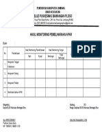 Hasil Monitoring Pemeliharaan APAR V