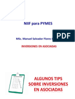 NIIF para PYMES - Influencia significativa y métodos de valoración de asociadas
