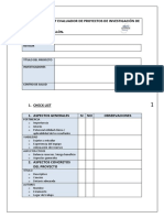 Check List Proyectos de Investigacic3b3n Udmafic